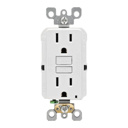 Leviton Leviton SmartlockPro 15 amps 125 V Duplex White GFCI Outlet 5-15R 1 pk GFNT1-0KW
